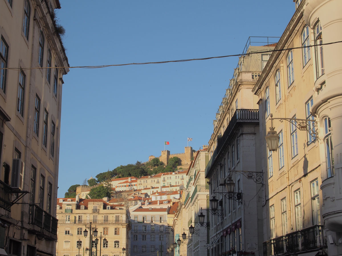 São Jorge Castle from downtown Lisbon